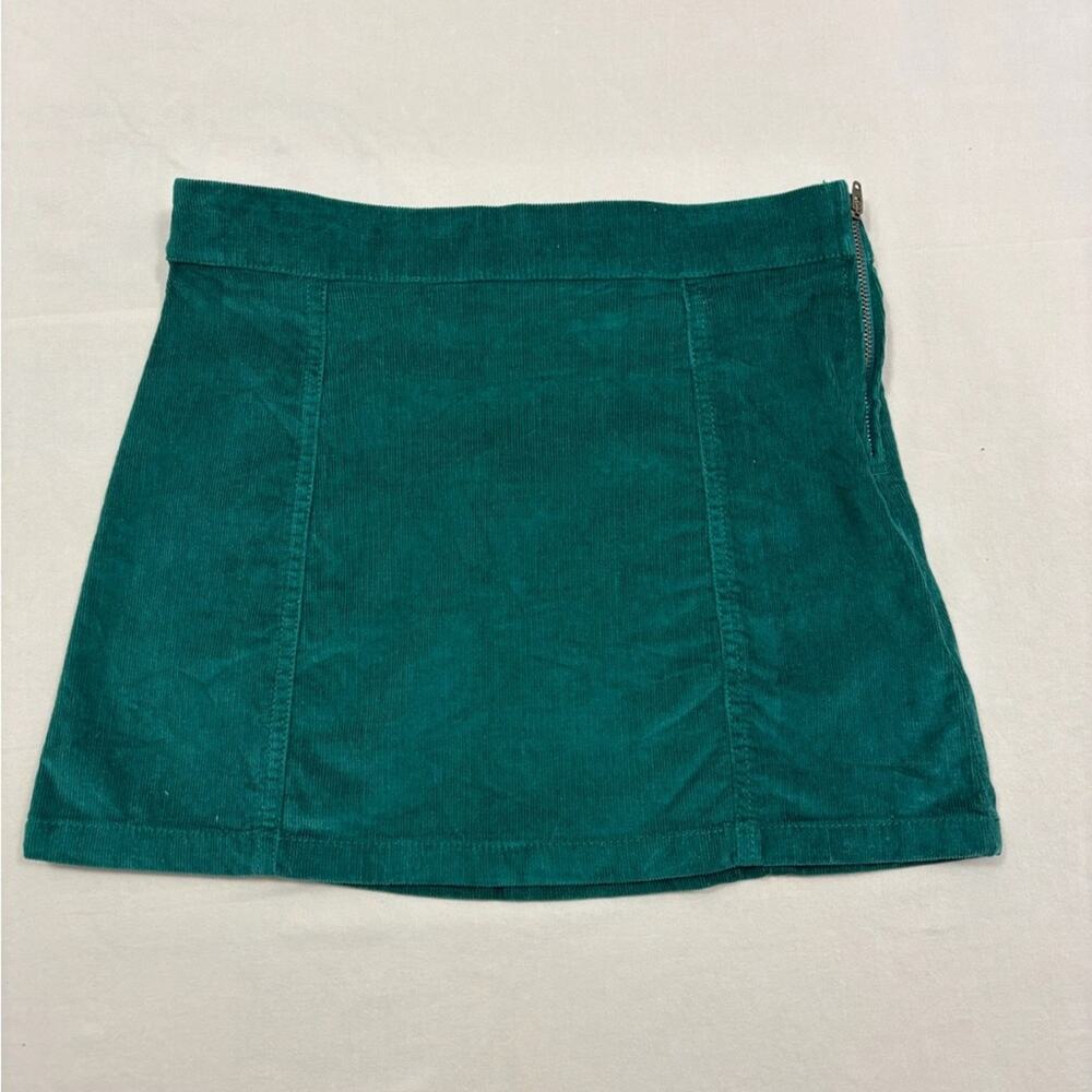 J. Crew Factory Crewcuts Girls Green Corduroy Mini Skirt Kids Size 10